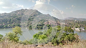 Wonderful View of Lake at Mount Abu, Rajasthan, India