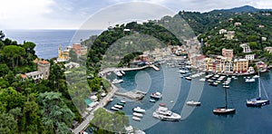 A wonderful view of Portofino from above