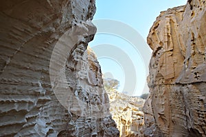 A wonderful view of the strange rocky mountains that represent the geological layers