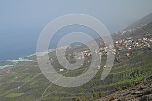 Wonderful Views From The Highest Of The San Antonio Volcano On The Island Of La Palma In The Canary Islands. Travel, Nature,