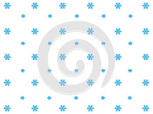 Wonderful white background design with blue snowflakes