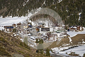 Wonderful winter landscape in the Venter Valley in Tirol, Austria