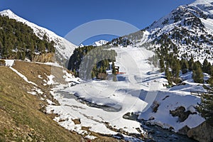 Wonderful winter landscape in the Venter Valley in Tirol, Austria