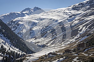 Wonderful winter landscape in the Venter Valley in Tirol, Austria photo