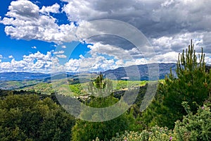 Wonderfull landscape of Genal valley in Sierra de las Nieves National Park