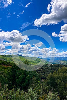 Wonderfull landscape of Genal valley in Sierra de las Nieves National Park