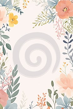 Wondering about others\' thoughts on delightful pastel flowers in a Japanese deep floral frame