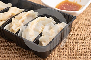 Wonton with japanese sauce