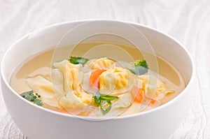 Wonton Soup with Vegetables