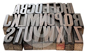 Wood alphabet