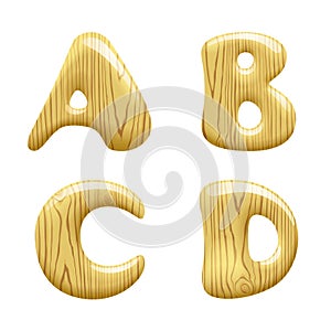 Wood Alphabet Letters