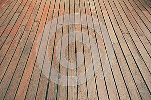 Wood background, perspective wooden floor.