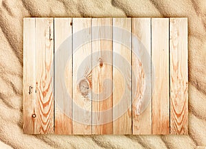 Wood background and sand texture photo