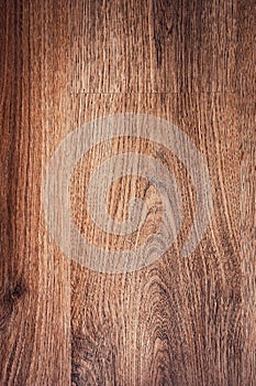 Wood background texture of board surface. Brown wooden grunge plank. Timber grain material pattern of vintage table