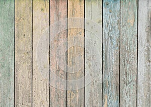 Wood background or texture with pastel colored planks