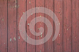 Wood background texture. Wooden surface, old boards, red-brown paint, blank retro template for advertising lettering