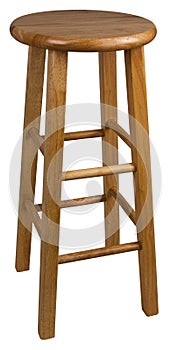 Wood Bar Stool photo