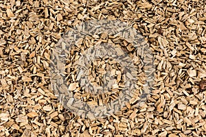 Wood barking mulch texture background