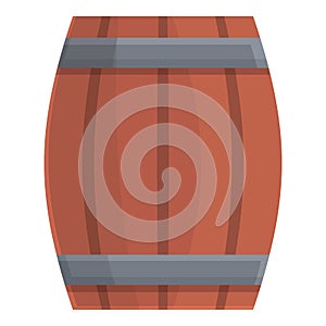 Wood barrel gameplay icon cartoon vector. Casino game