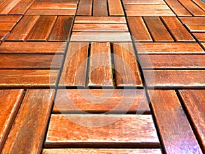 Wood Batten Tiled Floor