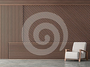 Wood battens wall idea 3d render