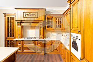 Wood beautiful custom kitchen interior design