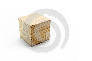 Wood block cube