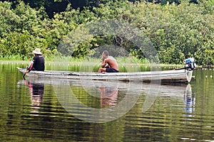 Wood Boat in Manaus