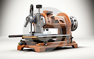 Wood Boring Machine isolated on transparent background.