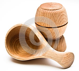 Wood Bowl and Scoop