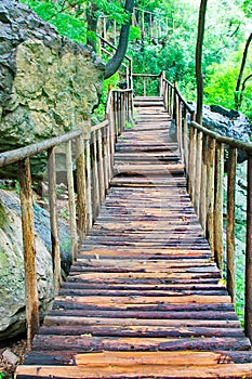 Wood bridge
