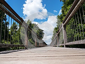 Wood bridge