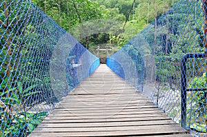 Wood Bridges at Chamang Waterfall