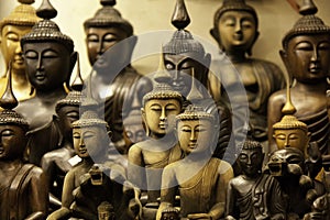 Wood Buddha Statues