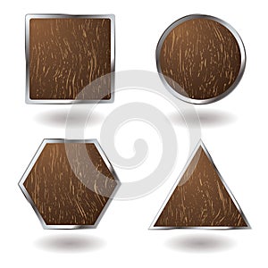 Wood button variation