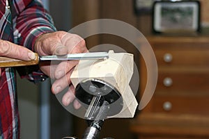 Wood Carver Working