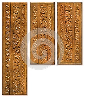 Wood Carving Pattern Design Elements