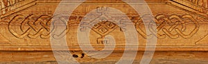 Wood carving pattern texture