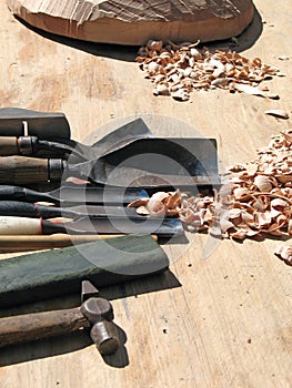 Wood carving tools