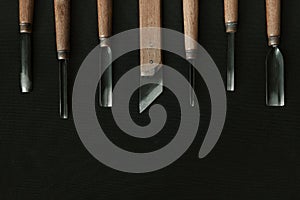 Wood Carving Tools Wallpaper Poster