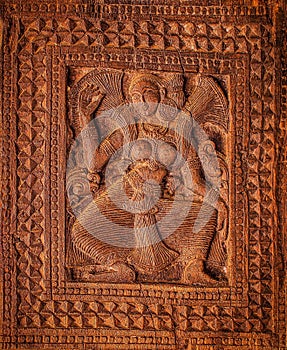 Wood carvings of embekka devalaya