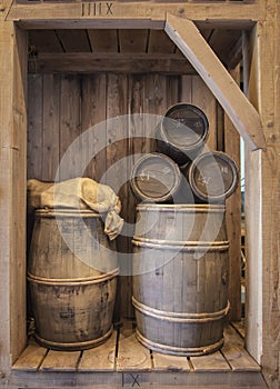 Wood cask barrels