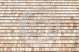 Wood cedar shingles for roof or wall