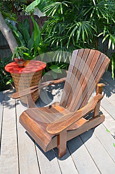 Wood chairs for relax