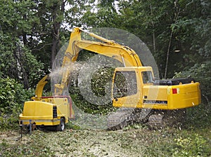 Wood chipper photo