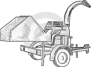 Wood chipper draw