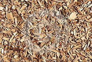 Wood chips mulch texture