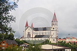 Wood church in Puerto varas, Chile