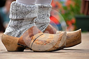 Wood clogs