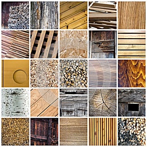 Wood collage